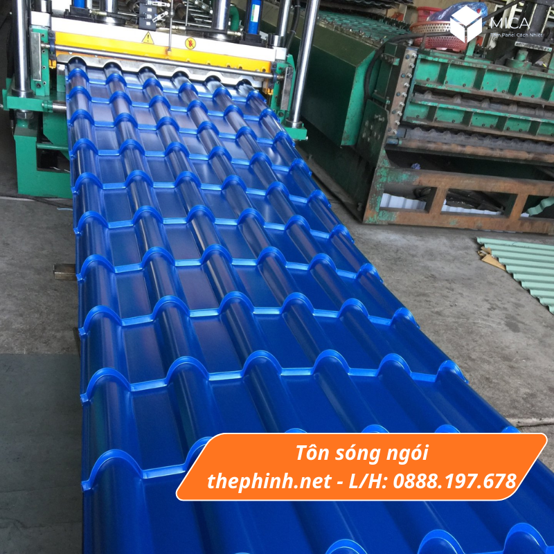 Tôn sóng ngói, tôn thép cán giả ngói.